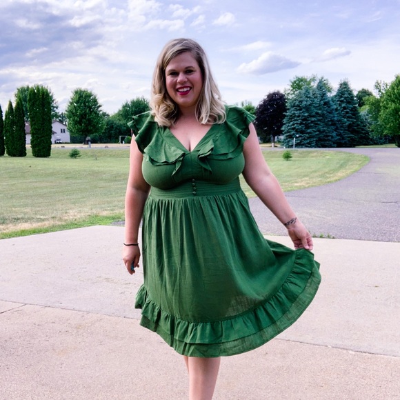 NWT Kiwi Ruffles Dress 1XL - Picture 2 of 9